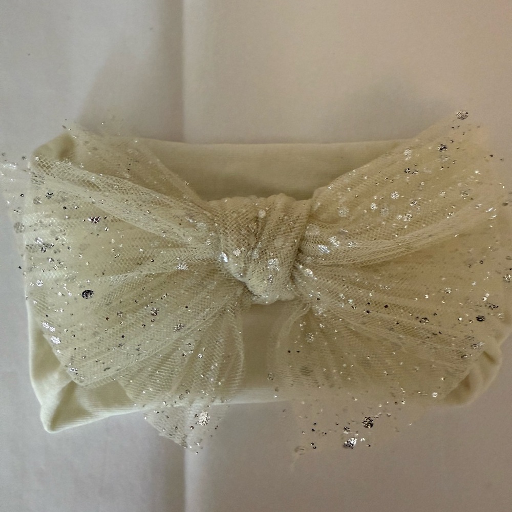 Elegant Cream Tulle Headband